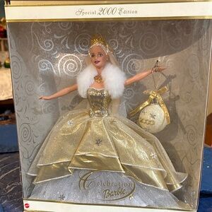 Barbie Celebration Doll in Gold and White